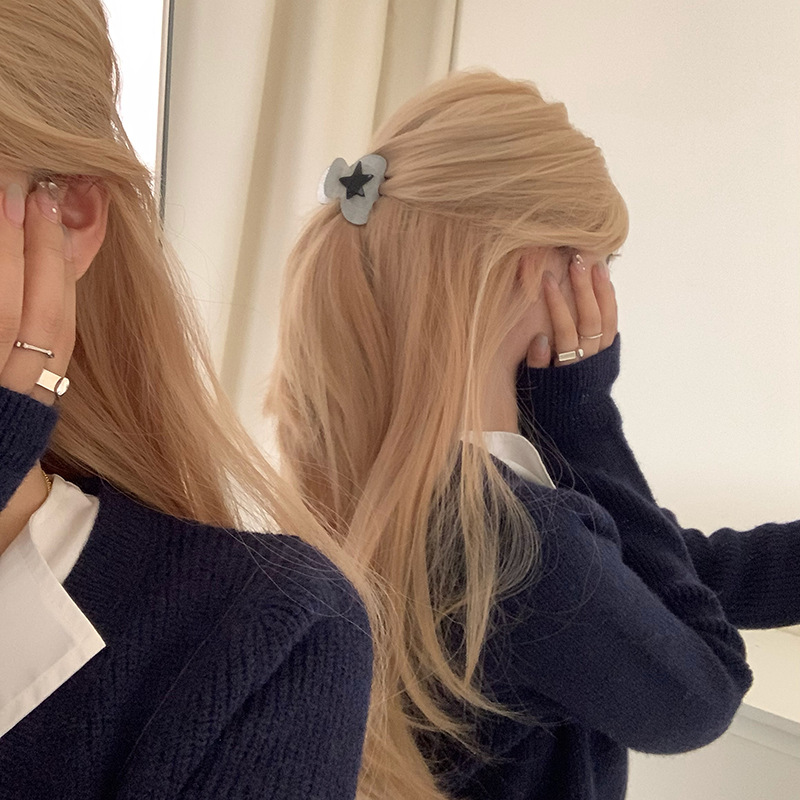 Y2K Style Y2K Star High Ponytail Claw Clip
